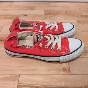 Converse Kids Red Low-Top Canvas Sneakers